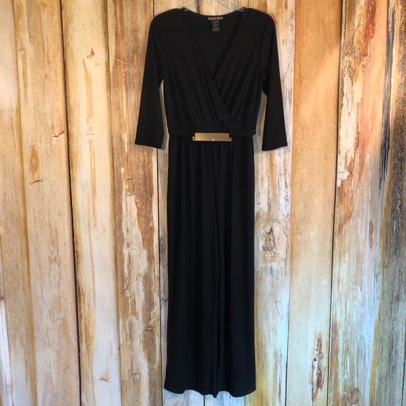 Paper Doll Black Jersey Jumpsuit sz M EUC! - Picture 2 of 3